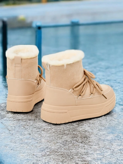 Bottes de neige à lacets pour femmes Royalfashion Moniuc