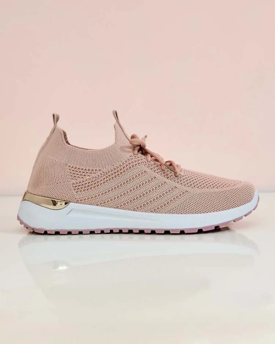 Royalfashion Chaussures de sport en tissu pour femmes Amgent