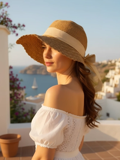Chapeau de paille pour femme Royalfashion Mira Flare