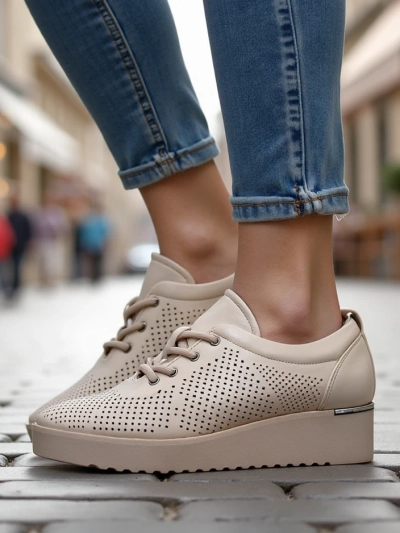 Royalfashion Mocassins perforés pour femmes Gofielle