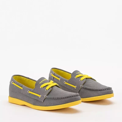 Baskets tissées pour hommes Tehila jaunes et grises - Footwear