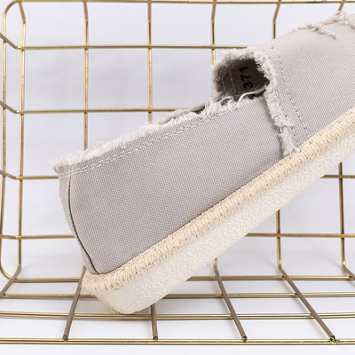 OUTLET Espadrilles femme grises à découpes Riev - Footwear