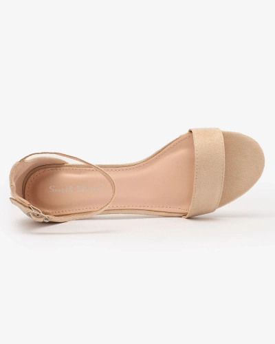 OUTLET Royalfashion Sandales à talon aiguille pour femmes Beige Mesteri