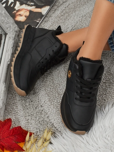 Royalfashion Baskets chauffantes pour femme avec fourrure Casot