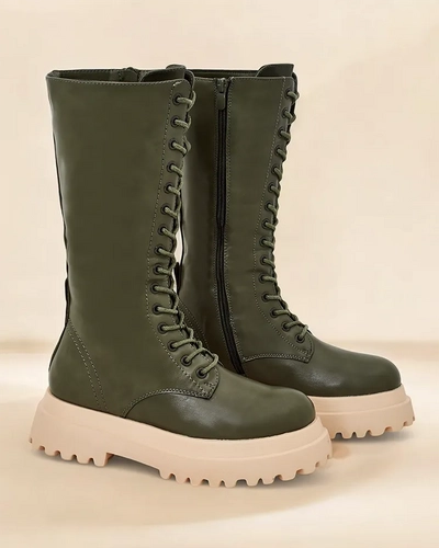 Bottines en cuir écologique pour femmes Royalfashion Uzuffi