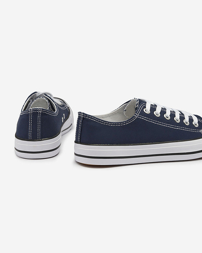 Baskets à lacets classiques pour femme bleu marine Ogisa - Chaussures