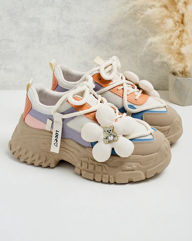 Royalfashion Baskets à plateforme pour femmes Bereya