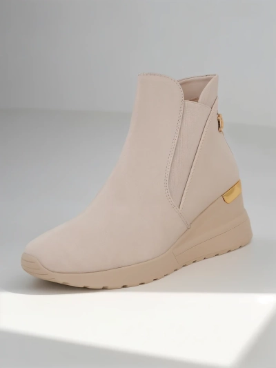 Royalfashion Bottines à talon compensé pour femmes Zaficoles