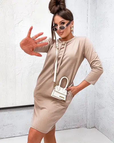 Robe mini en coton pour femmes Royalfashion
