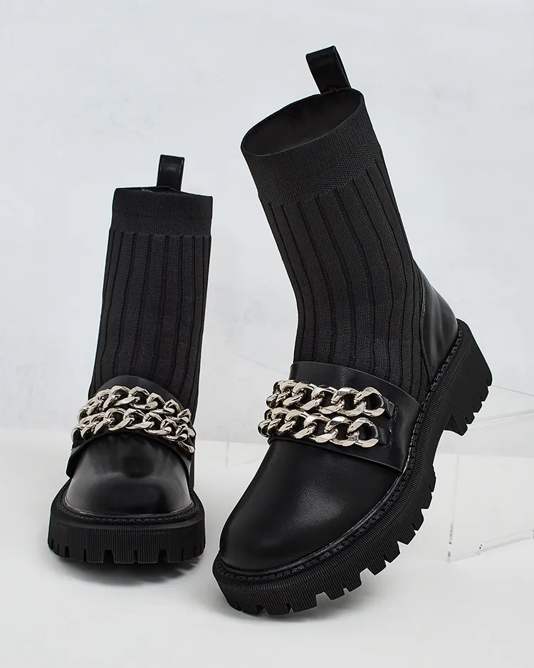 Royalfashion Bottes élégantes pour femmes avec ornement Olluf