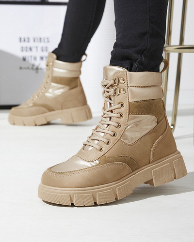 Bottes de trappeur isolées pour femmes brun clair Kasemi- Footwear