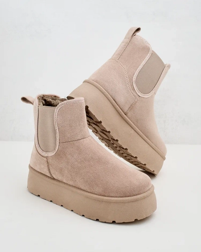 Royalfashion Bottes courtes Nomas a'la bottes de neige pour femmes