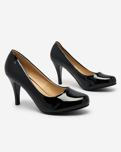 Royalfashion Escarpins à talons Degonop laqués noirs