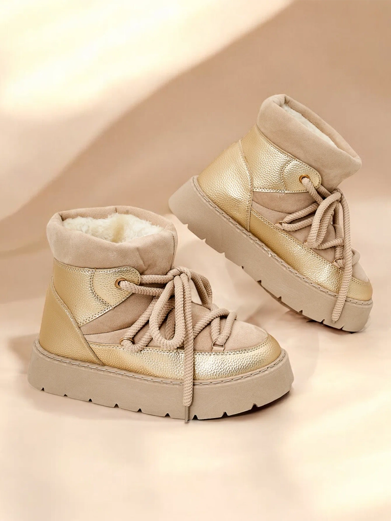 Bottes de neige à lacets pour femmes Royalfashion Iniuc