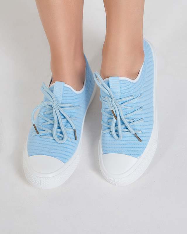 OUTLET Baskets rayées bleues pour femme Manfer- Footwear