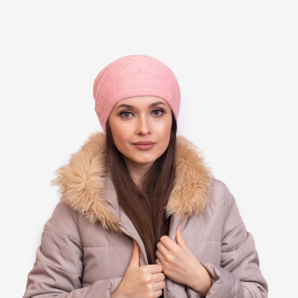 Bonnet double épaisseur femme rose chaud - Accessoires