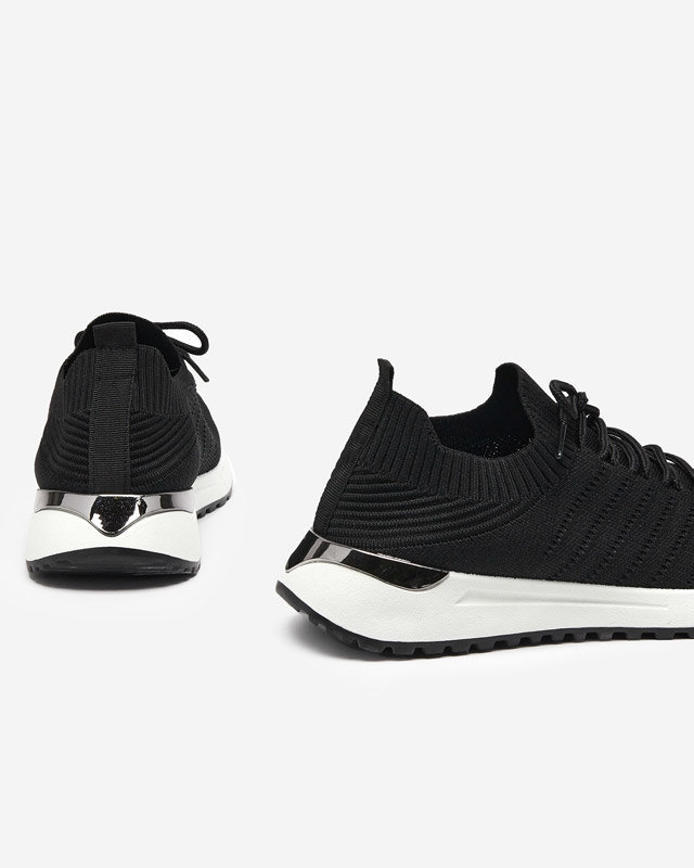 OUTLET Baskets tressées noires pour femme Erina - Footwear