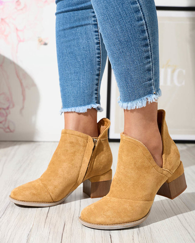 Bottes isolées Camel pour femmes sur le poteau Karela - Footwear