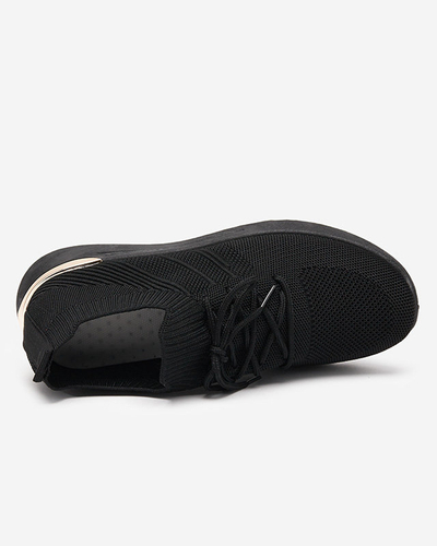 Baskets Noires à Talon Plat Mistrale pour Femmes