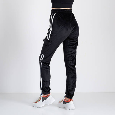 Survêtement femme noir à rayures - Vêtements