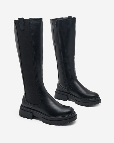 Bottes noires Moda pour l'élégance