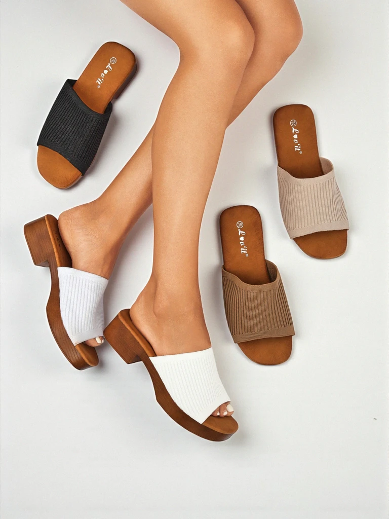 Royalfashion Mules Ribbed Grace