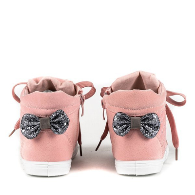 Bottes fille rose avec noeud Dafnna - Chaussures