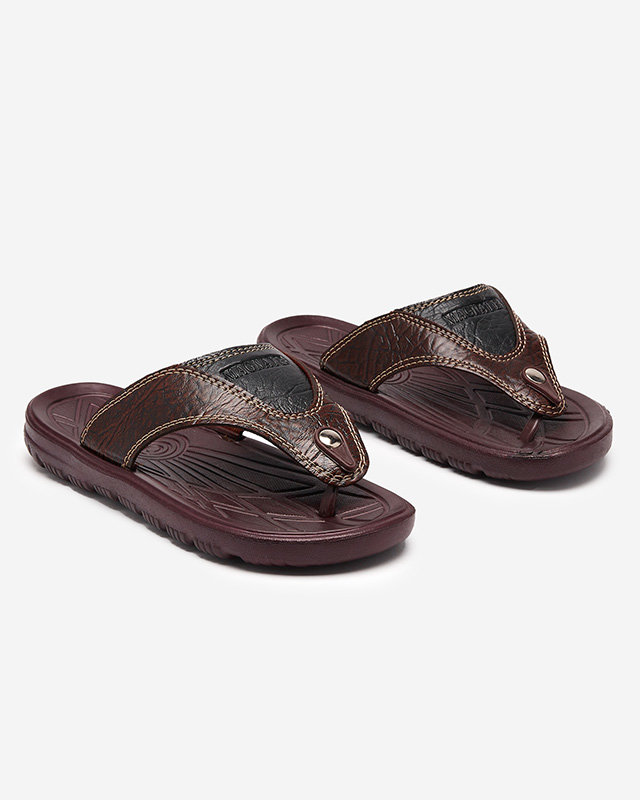 Sandales marron confortables pour hommes Madeni - Footwear