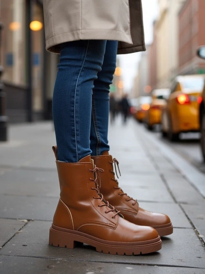 Royalfashion Bottes à lacets Bumalo pour femme