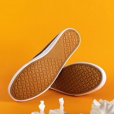 OUTLET Baskets slip femme noires - sur Bonbqu - Footwear