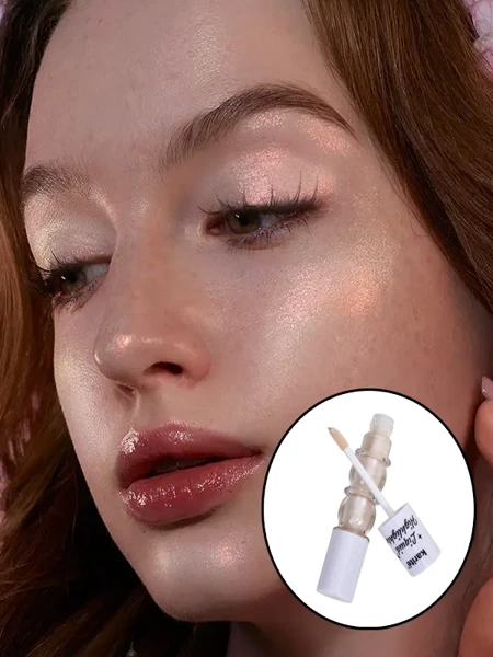 Enlumineur liquide pour le visage avec pinceau Éclat Perlé