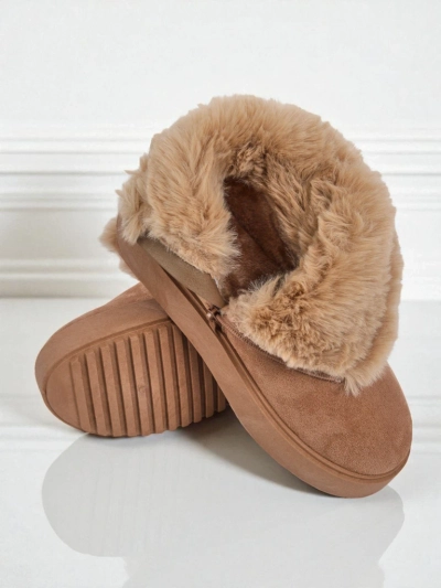 Royalfashion Bottes courtes style bottes de neige pour femmes Winter Crest