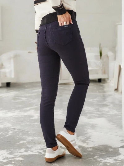 Royalfashion Jean skinny en coton pour femmes
