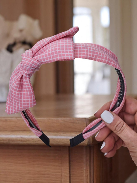 Royalfashion Bandeau à cheveux avec nœud vichy Gosia