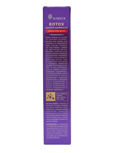 LUXELUX Hypnosia Crème pour les yeux Botox Kératine Collagène pour les yeux