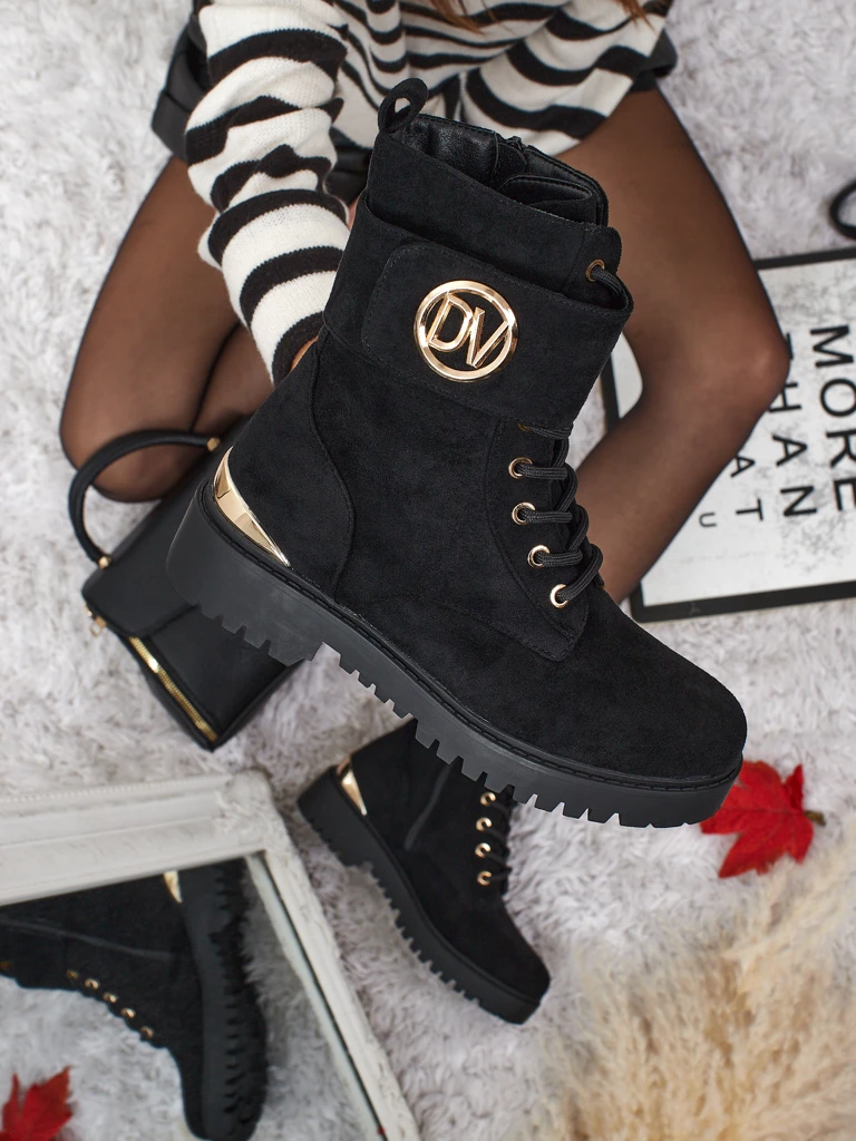 Bottines worker pour femmes avec décorations Lorice