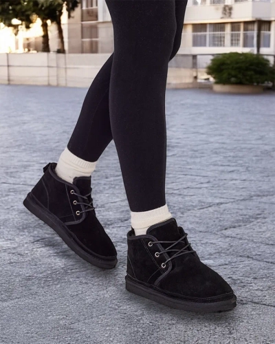 Bottes de neige Gavin noires pour hommes - chaussures