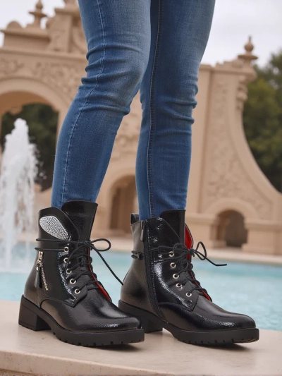 Royalfashion Bottines pour femmes, bottes de travail Volio