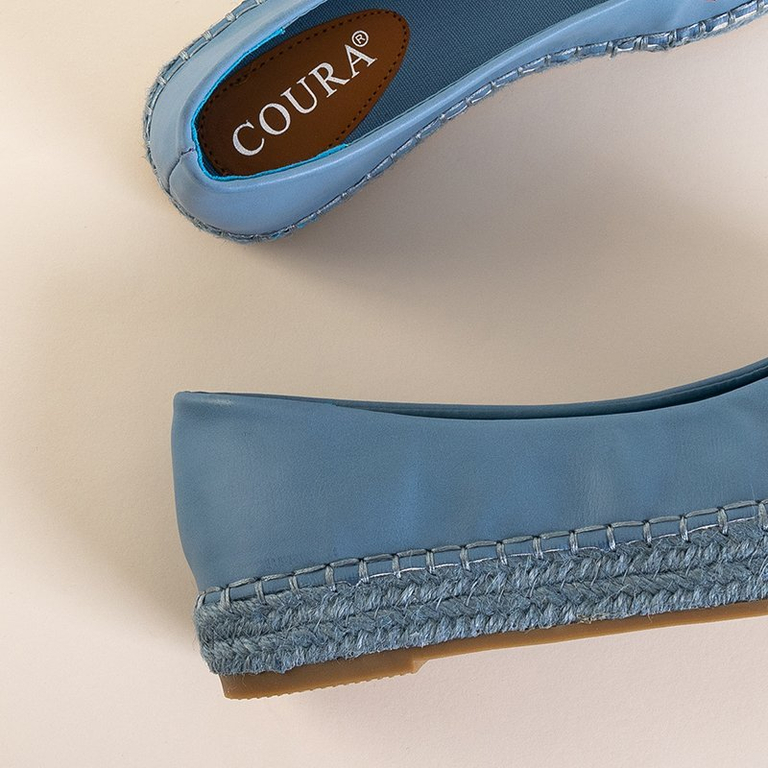OUTLET Espadrilles pour femmes bleues à jets Edmaria - Chaussures