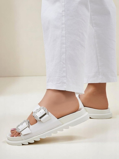 Royalfashion mules pour femmes à boucles Mrs Aurora