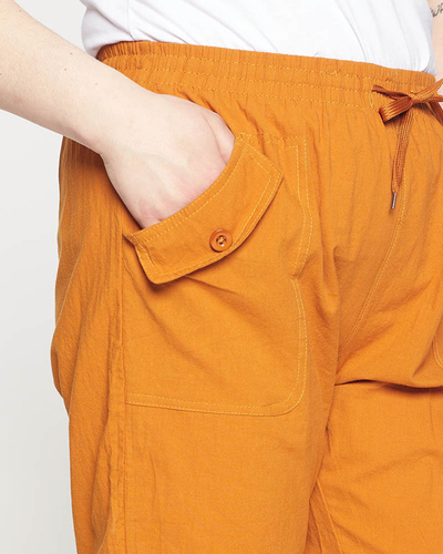 Short femme camel jusqu'aux genoux - Vêtements