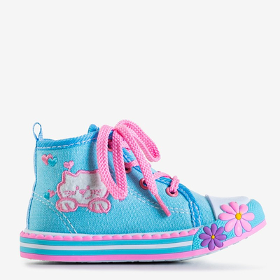 Baskets enfants bleues avec décorations Winks - Footwear
