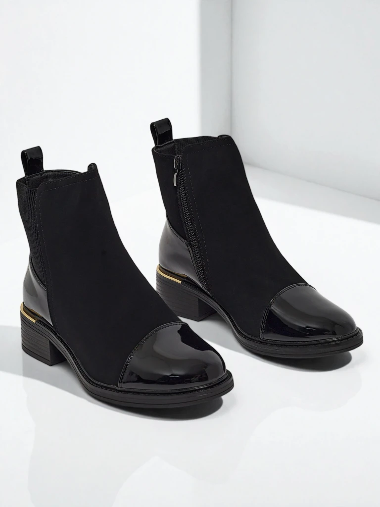Bottines pour femmes en cuir écologique Eriselle