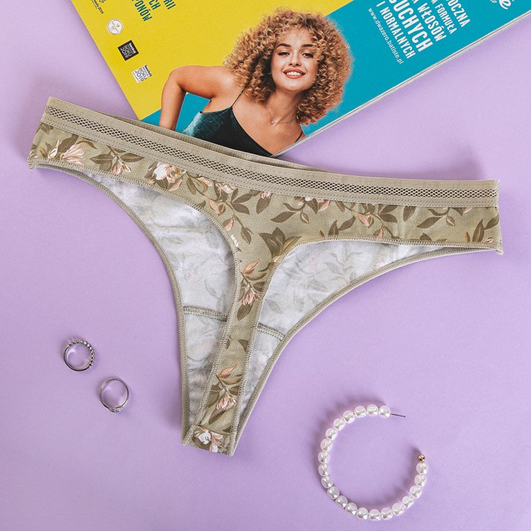 Tongs à motifs pour femmes, 3 / paquet - Sous-vêtements