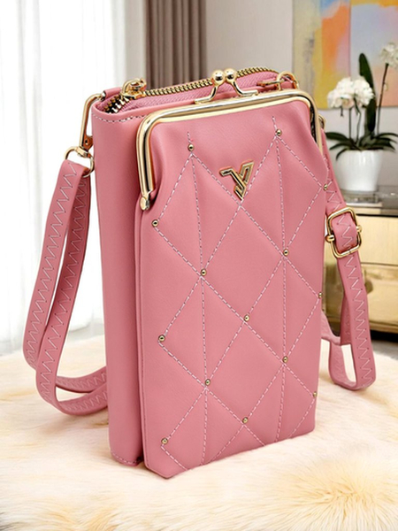 Royalfashion Sac à main-portefeuille multifonction sur bandoulière Matelassé Charm