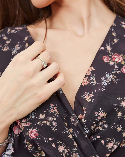 Royalfashion Robe longue à motifs noirs pour femme
