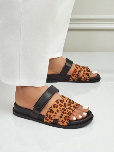 Royalfashion Chaussons pour femmes en cuir écologique FlexiComfi
