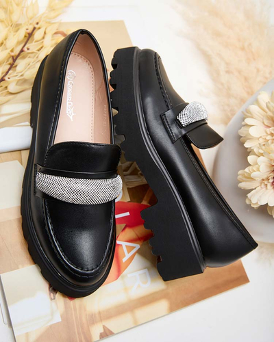Royalfashion Mocassins femme avec zircons Emerne