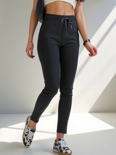 Royalfashion Pantalon skinny en coton pour femmes