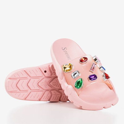 Chaussons rose clair avec galets Tamarice - Footwear